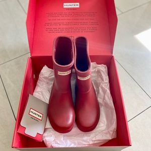 Hunter Rain Boots Red